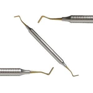 ชุดเครื่องมือกรอกข้อมูลแบบไม่ติดวัสดุคอมโพสิตสำหรับทันตกรรม4ชิ้นตัวเสียบคอนเดนเซอร์ปลายทรงกรวยและหัววัดละเอียด - Product Image 3