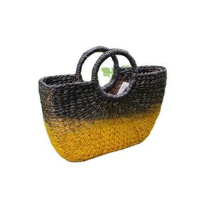 Bolso de dama de jacinto de agua con asas para compras, picnic, almacenamiento en el hogar y almacenamiento de organización hecho a mano de Vietnam - Product Image 1