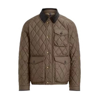 Veste matelassée en polyester pour homme, style urbain, qualité supérieure, coupe-vent, légère, personnalisable, avec fermeture éclair, vente en gros