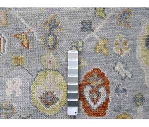 Alfombras y conjuntos Oushak anudados a mano de lana suave cromada de 9 'x 16' personalizables Patrón abstracto Tamaño personalizado Opciones de color disponibles - Product Image 4