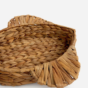 Impresionante bandeja para servir aperitivos de pescado, bandeja de jacinto de agua Bohemia tejida a mano con calidez Natural - Product Image 5