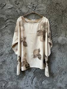 Floral Print <b>Loose</b> Fit <b>Women</b> T <b>Shirt</b> Plus Size Summer Cotton Top O Neck Long Sleeve Casual Tee - Product Image 1