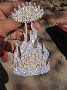 Pendentif Moissanite Vvs personnalisé Iced Out Testeur de diamants Style Hip Hop Diamant Vvs taille émeraude - Product Image 3