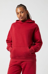 Sudaderas con Capucha Personalizadas de Alta Calidad para Mujer, Hombros Caídos, Transpirables, Premium, Hechas en Pakistán, 100% Algodón para Invierno con Logotipo Frontal - Product Image 2
