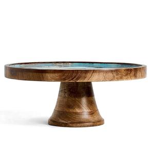 Support à gâteau en bois de haute qualité de style fermier d'Inde pour les mariages rustiques et les événements vintage - Product Image 2