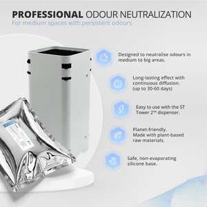 Neutraliseur d'odeurs polymère Formule bleue : Odeurs de sueur, de fèces, de fumée et de solvants - Comprimé solide de 40g - Prêt à l'emploi - Product Image 4