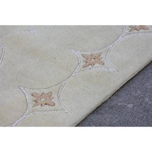 Tapis turc moderne de grande surface de 4.6x6.4 pieds, motif patchwork en jute beige, support en latex pour couloir chambre à coucher modèle chambre tapis de chevet - Product Image 5