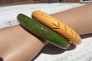 Brazalete de moda de resina de estilo Retro Vintage hecho a mano para mujer Unión personalizada altamente pulida de la India - Product Image 3