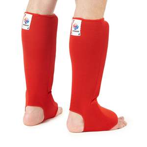 Protector de empeine SHIN de cuero y esponja de alta calidad para entrenamiento de Taekwondo/Karate, aprobado por la FIAS - Product Image 4