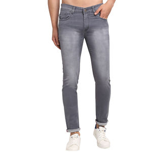 กางเกงยีนส์ทรงตรง สวมใส่สบาย ลำลอง เหมาะกับฤดูหนาว เป็นมิตรกับสิ่งแวดล้อม ระบายอากาศได้ดี สไตล์สตรีทแวร์ เนื้อผ้านุ่ม สวมใส่สบายทุกวัน - Product Image 1