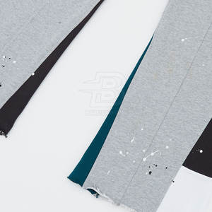 กางเกงสเวตเตอร์แบบลำลองของผู้ชายมีกระเป๋าผ้าคอตตอนเอวปานกลางทรงตรงดีไซน์ใหม่ล่าสุดโลโก้ตามสั่ง - Product Image 5