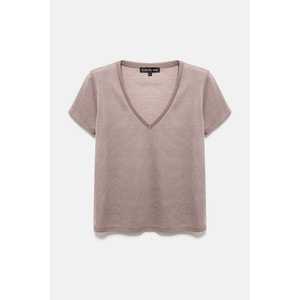 Camiseta Básica Brillante con Cuello en V - Product Image 6