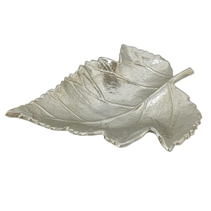 Bandeja DE SERVICIO DE Metal con diseño de hoja dorada para hoteles, restaurantes, hogar, cocina o eventos, bandejas decorativas - Product Image 2