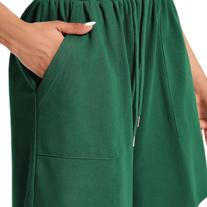 Shorts en coton vintage de haute qualité pour femmes, respirant, séchage rapide, fabricant OEM, logo personnalisé, style sportif de base, taille plus caractéristique - Product Image 6