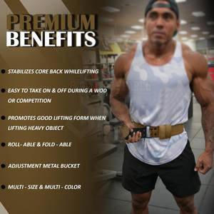 Ceinture de musculation robuste pour la musculation, l'entraînement de force et les exercices de fitness, fabriquée avec des matériaux durables - Product Image 5