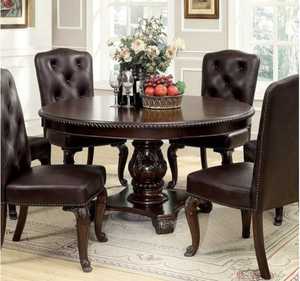 Ensemble table et chaises en bois de luxe OEM ODM pour un intérieur de maison élégant et un temps de réunion familial confortable Fournisseur indien - Product Image 2