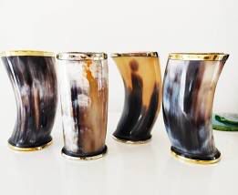 APPARENCE personnalisé fabriqué à la main sculpté corne naturelle verre en gros pour vin bière eau maison Restaurant hôtel inspiré inde - Product Image 6