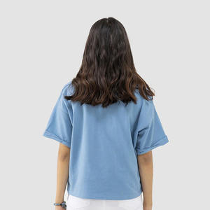 Camisetas de mujer de manga corta de color sólido, camisetas holgadas que absorben el sudor de secado rápido, ropa informal de verano, camisetas para mujer - Product Image 5