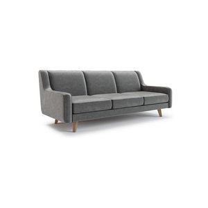 Sofá Cuadrado Tapizado de Tres Plazas-SFB68028, Muebles para el Hogar, Sofá Chesterfield, Diseño Francés/Europeo, Relleno de Esponja, Patas - Product Image 5