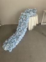Guirlande de fleurs artificielles roses rouges en soie pour allée de mariage, décoration de toile de fond, fournitures événementielles - Grande Vente