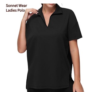 Chemises polo élégantes pour femmes, coupe classique, 100% polyester - Product Image 5