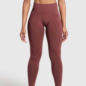 Customized Mid Waist Casual Breathable Cotton Bamboo Fiber Women Yoga Gym <b>Leggings</b> - Product Image 1