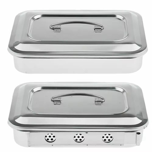 Caja de instrumentos no estériles de acero inoxidable de alta calidad/Caja reutilizable de Instrumentos dentales quirúrgicos médicos de último diseño - Product Image 4