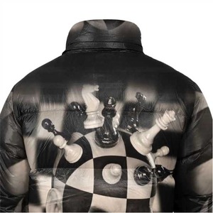 แจ็กเก็ตปักลายกลางแจ้งสีทึบสำหรับฤดูหนาวกันน้ำระบายอากาศได้มีซิปรูดรูดได้แบบตั้งได้น้ำหนักเบา - Product Image 3