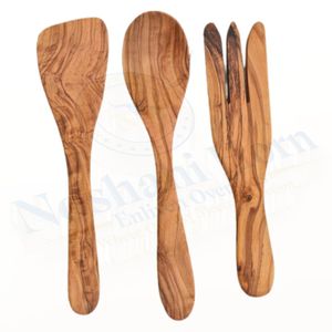 Cucharas de madera natural, elegantes y funcionales, diseñadas para todo tipo de cocina, seguras, duraderas y ecológicas. - Product Image 2