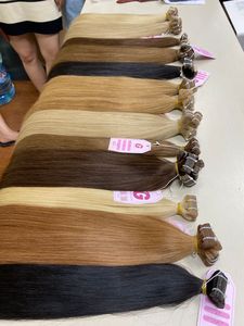 Extensiones de cabello humano Remy alineadas con cutícula recta de hueso para pelucas de mujeres negras - Product Image 3