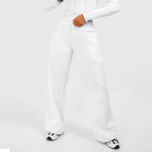 OEM Service Design Women High Quality Tracksuit With <b>Zip</b> Closure & Straight Leg <b>Joggers</b> Slim Fit / Custom Logo Casual Streetwear - Product Image 3