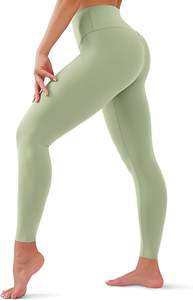 Seamless <b>Fleece</b> <b>Tights</b> Straight Leggings Stretch Elastic High Waist Gym Yoga Exercise Workout Jogger Thick Biker Legy Breathable - Product Image 2