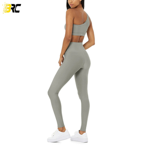 ชุดบราและกางเกงเลกกิ้งออกกำลังกายของผู้หญิง,ชุดโยคะสองชิ้นทำตามสั่ง - Product Image 5