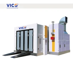 Vico Export 4つの大きなガラスドアスプレーディーゼルベーキングペインティングブース