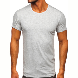 High Quality Men's T Shirts 100% Cotton made Fitness Wear Clothes Slim Fit Muscle Fit Athletic <b>Gym</b> T-Shirts drop shoulder - Product Image 2