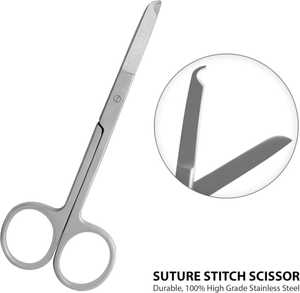 Kit de dissection pour étudiant en médecine avec kit de suture en pochette Kit d'instruments chirurgicaux Fabrication d'instruments de chirurgie de la colonne vertébrale osseuse - Product Image 4