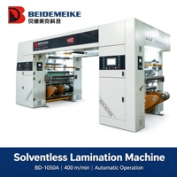 Machine de plastification sans solvant pour usine de transformation de films d'emballage imprimés