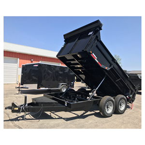 Remorque benne industrielle avec élévateur hydraulique à double cylindre, système à double porte et système d'éclairage intégré conforme au DOT pour la route - Product Image 4