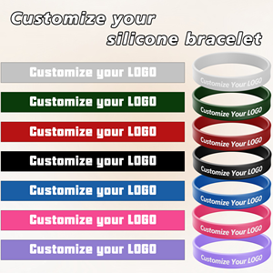 Fabricante profesional Pulsera de goma de silicona Venta al por mayor Pulsera de silicona Impresión Pulsera de silicona personalizada - Product Image 4