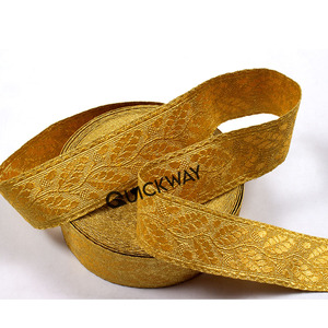 Trenzas doradas de alta calidad 2024, cordones uniformes, adornos de alambre de lingotes de oro, trenzas, trenza de galón de encaje - Product Image 5