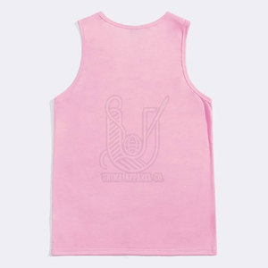 Camiseta sin Mangas para Hombre de Color Sólido Personalizada al por Mayor - Ropa Deportiva Informal de Punto Transpirable 100% Algodón - Product Image 2