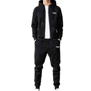 Conjuntos Deportivos de Dos Piezas para Hombre al por Mayor, Ropa Deportiva de Invierno para Exteriores, con Cremallera, Logotipo Personalizado, Chándal de Gimnasio para Correr, de Calidad - Product Image 2