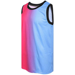 Maillot de basket-ball, vêtement de sport sans manches, compression, superposition, débardeur, évacuation de l'humidité, polyester haute densité, extensible, pour les tournois - Product Image 1