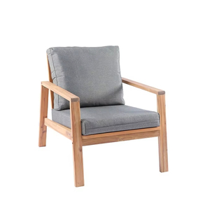 Conjunto de Sofá Lounge de Madera de Acacia Loanna Moderno de Alta Gama, Muebles de Restaurante Duraderos y Ecológicos para Uso en Exteriores y Jardines - Product Image 1