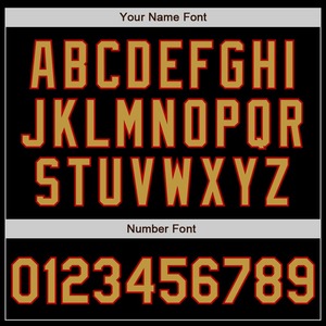 Bomber personnalisé noir vieux or-rouge Varsity Letterman veste à glissière coupe-vent Streetwear veste Varsity vintage pour hommes - Product Image 3