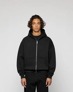 Abrigo con capucha personalizado de alta calidad para hombres y mujeres 100% algodón Logotipo de varios collares - Product Image 3