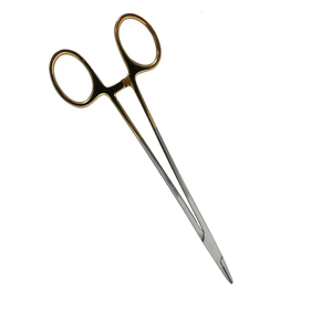 Vente en gros pince de chirurgie Debakey 7 pouces droite demi or en acier inoxydable motif lourd porte-aiguille manuel de qualité industrielle - Product Image 5