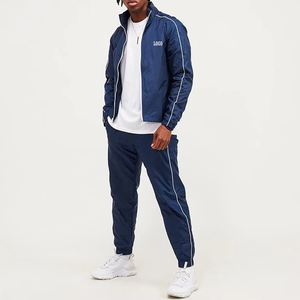 Nouveau à la mode hommes sport sueur survêtement fermeture éclair décoration Fitness tenue décontracté personnalisé homme survêtements ensemble confortable - Product Image 4