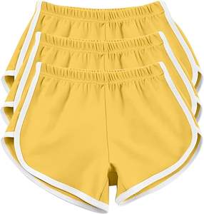 กางเกงขาสั้นออกกำลังกายเอวสูงสำหรับผู้หญิง ยี่ห้อ Star Works Corporation เนื้อผ้าระบายอากาศ ยืดหยุ่นได้ สวมใส่สบาย พร้อมปักโลโก้ตามสั่ง ผ้าถักเนื้อนุ่ม - Product Image 2