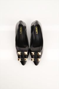 Elegantes Zapatos de Tacón Alto con Plataforma y Punta Cuadrada para Mujer, con Tachuelas, Material de Encaje en la Parte Superior, con Cordones, para Verano - Product Image 5